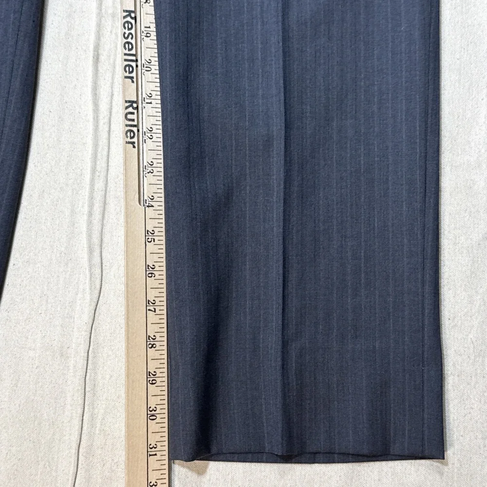 Jos. A. Bank Joseph Slim Fit Suit 41R W32 L31 Charcoal Grey Pinstripe 100% Wool